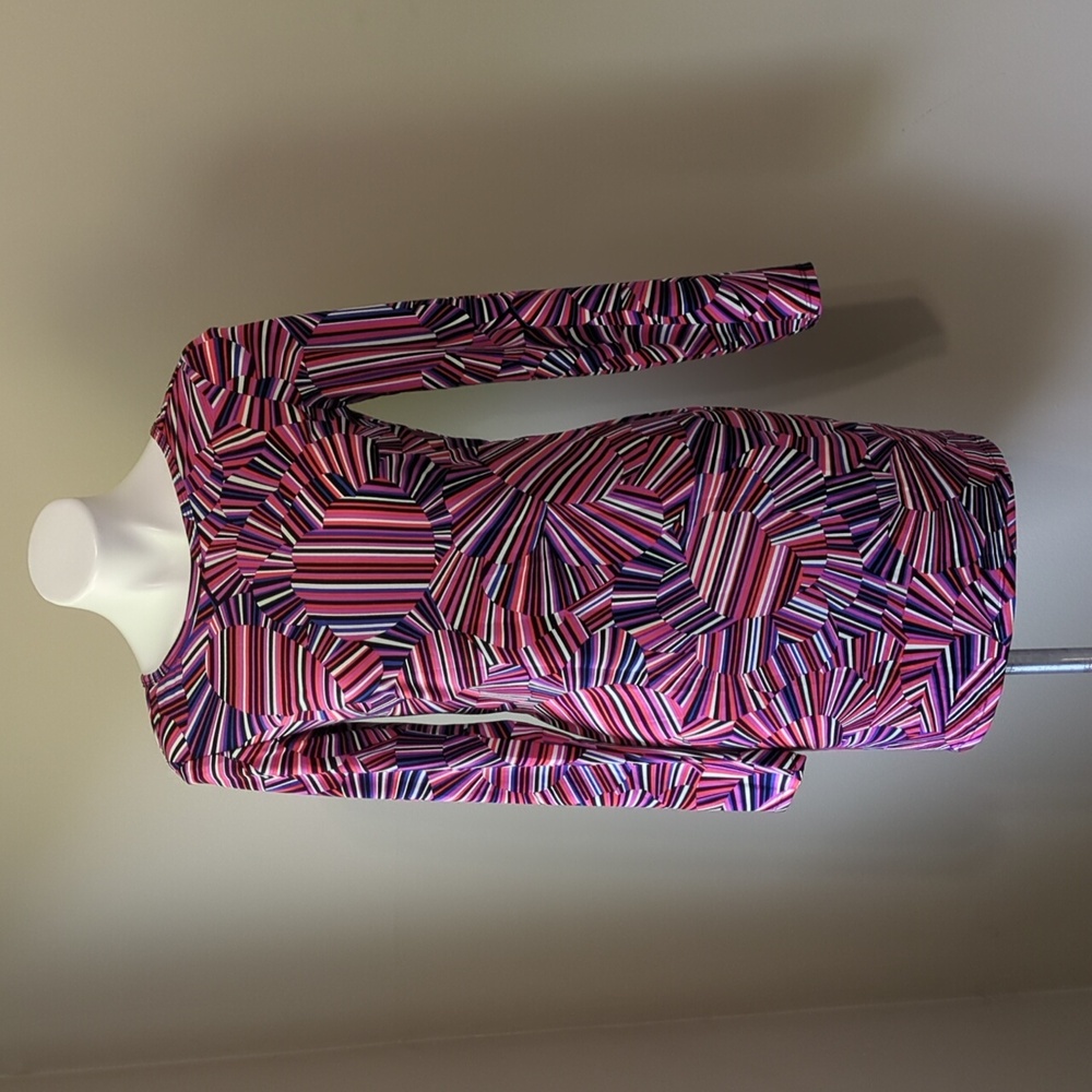 Trina Turk striped bodycon dress size small